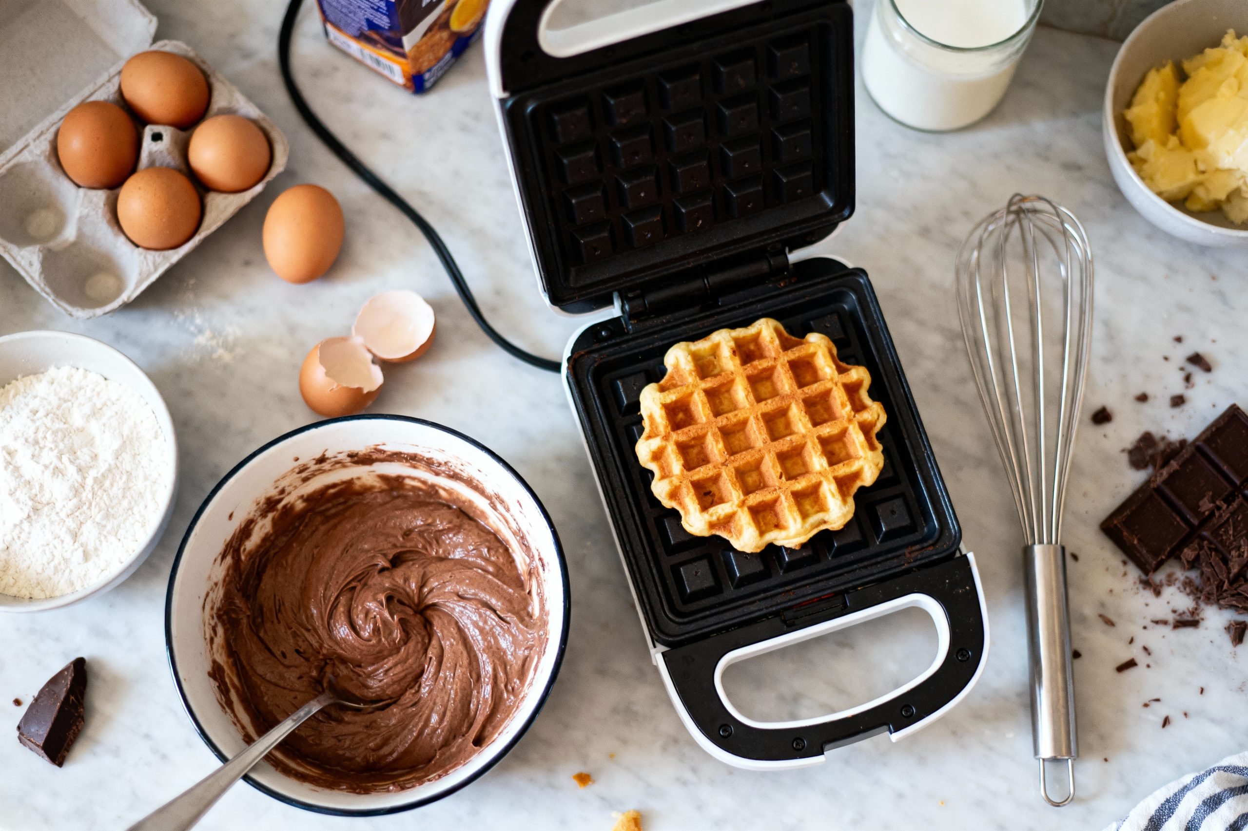 gaufre au chocolat