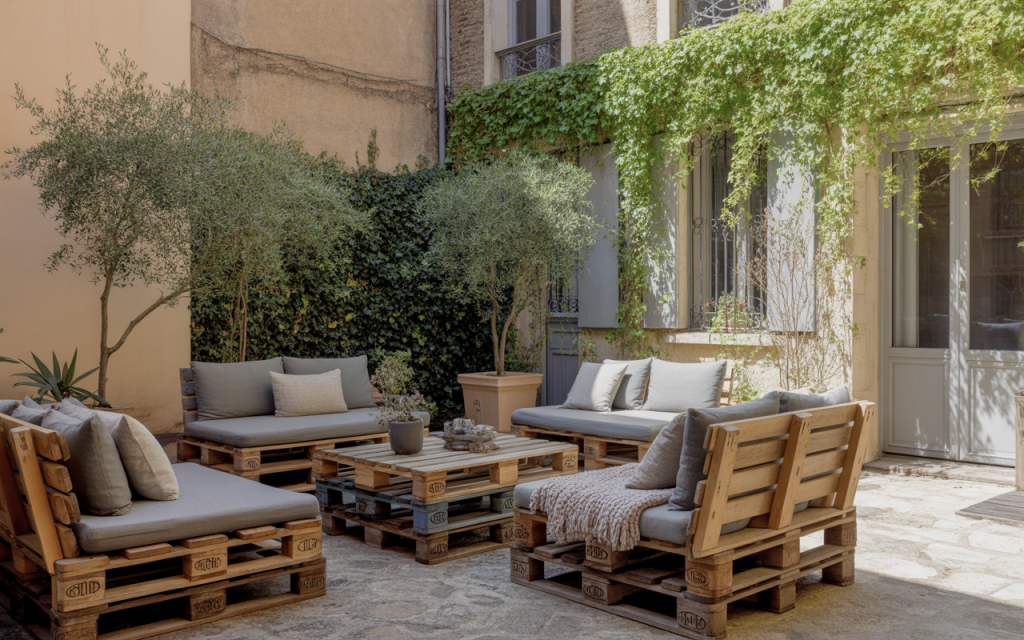 Palettes pour salon de jardin : Comment créer un espace cosy