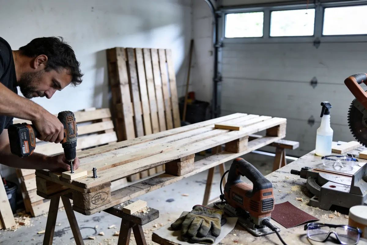 Fabriquer un banc en palette : Tuto simple pour le jardin !