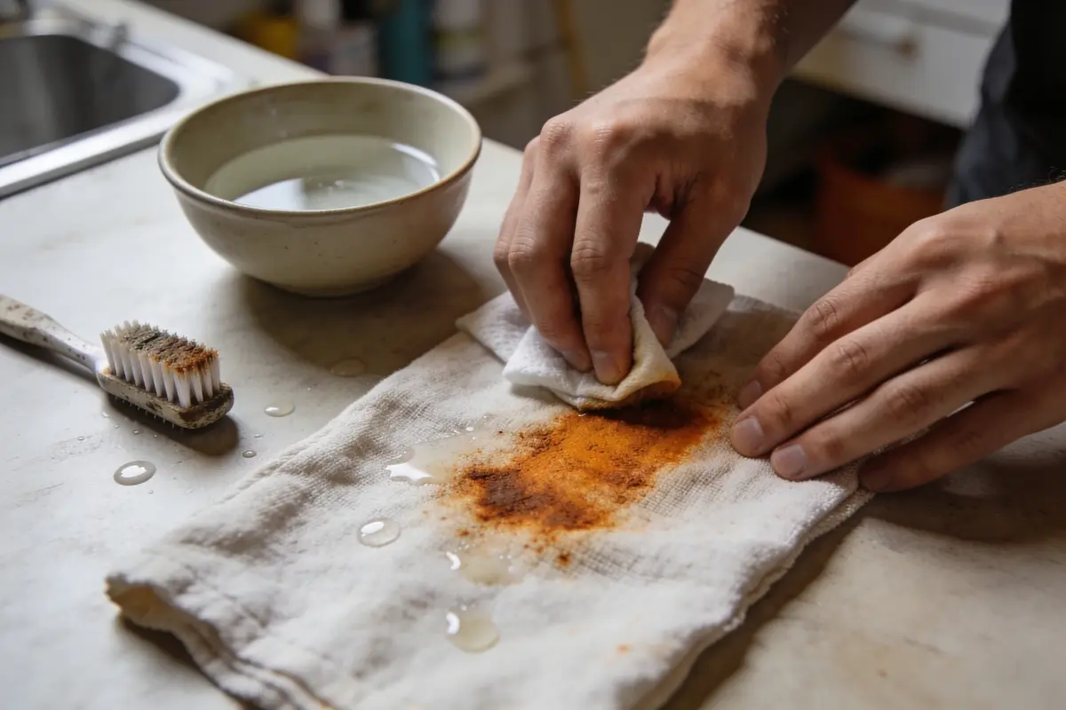 Enlever une tache de rouille sur tissu : Astuces efficaces !